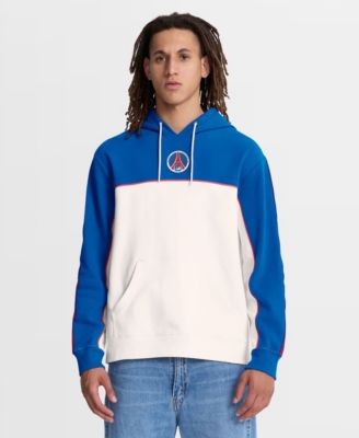 Men's Royal/White Paris Saint-Germain Retro Overhead Tri-Blend Hoodie