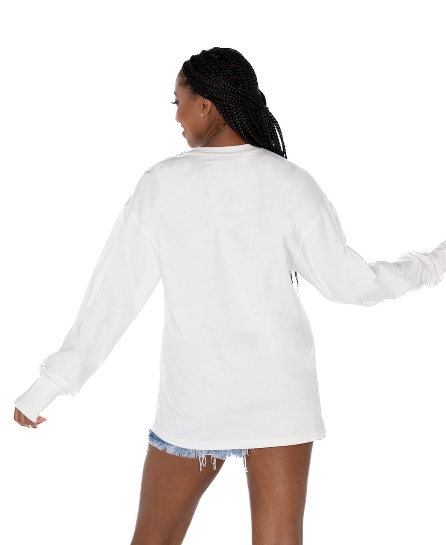 Женская футболка Gameday Couture White Florida Gators Oversized Swift Strike Long Sleeve — фото 2