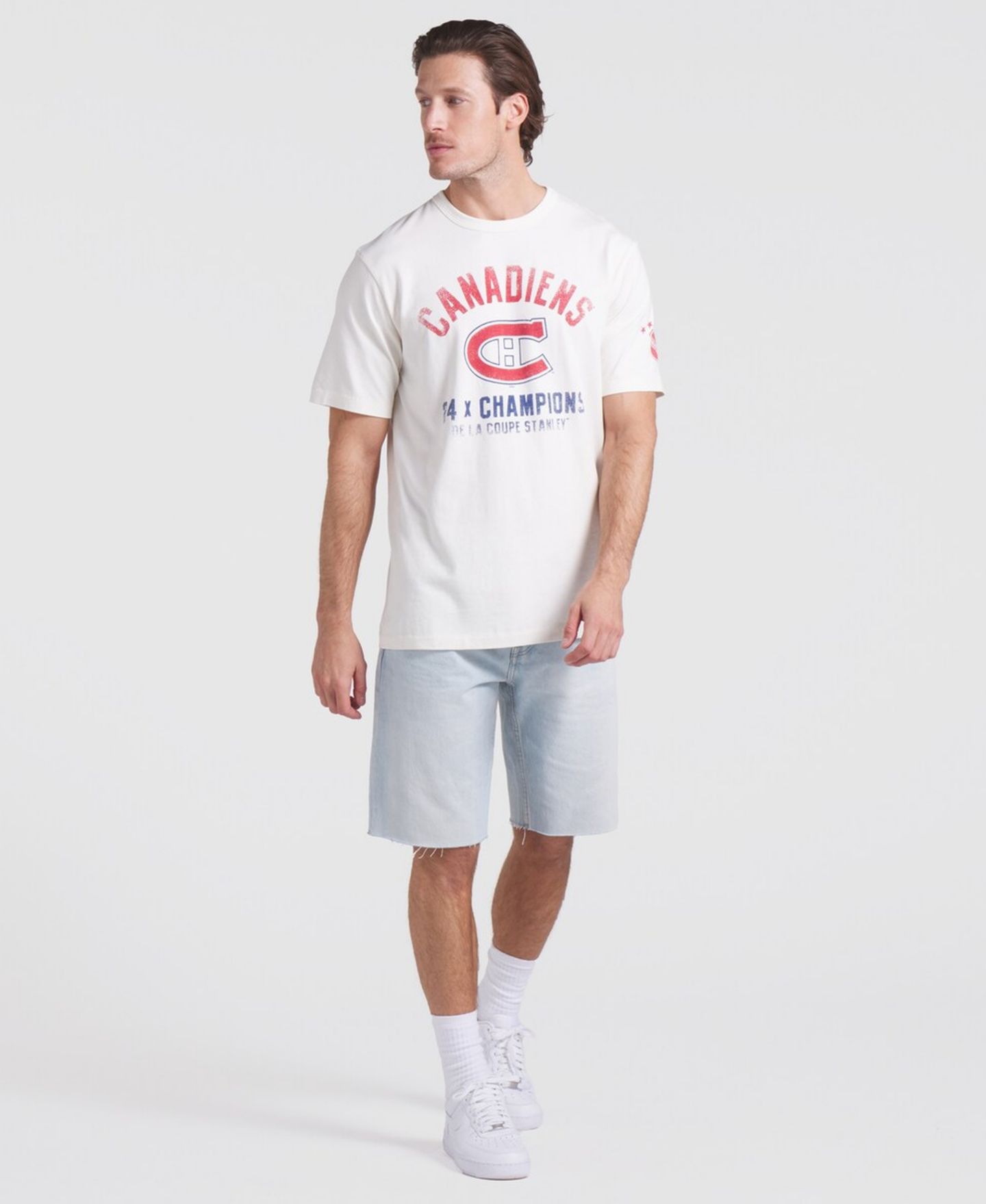 Мужская футболка Fanatics White Montreal Canadiens Decades Collection Timeless — фото 3