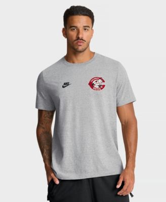 Men's Heather Gray Cincinnati Reds Cooperstown 2-Hit T-Shirt