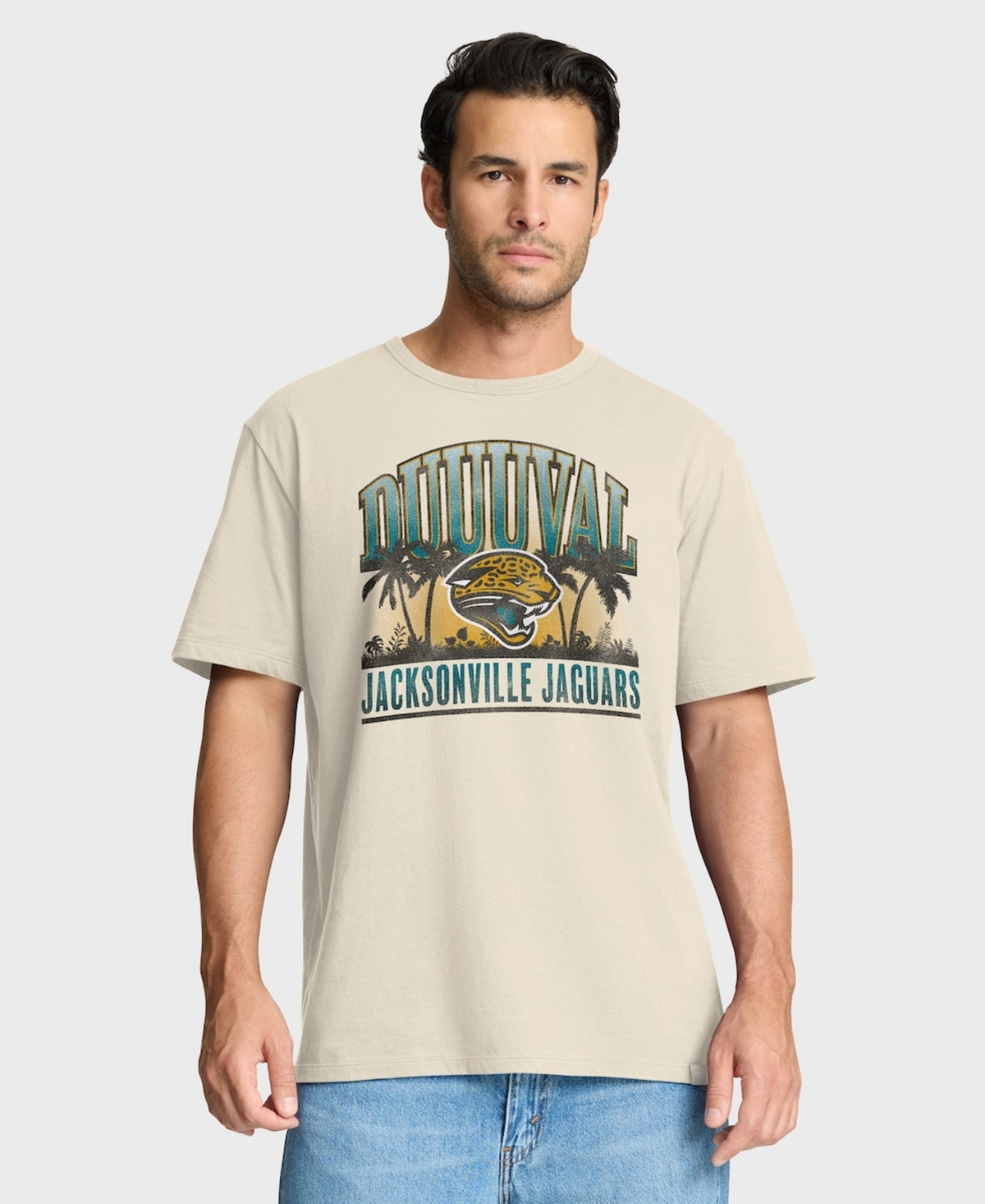 Fanatics Men's Cream Jacksonville Jaguars Team Archives T-Shirt