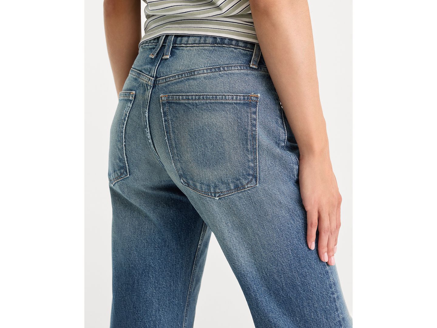 Женские джинсы Good American Vintage Straight, цвет: Индиго — фото 4