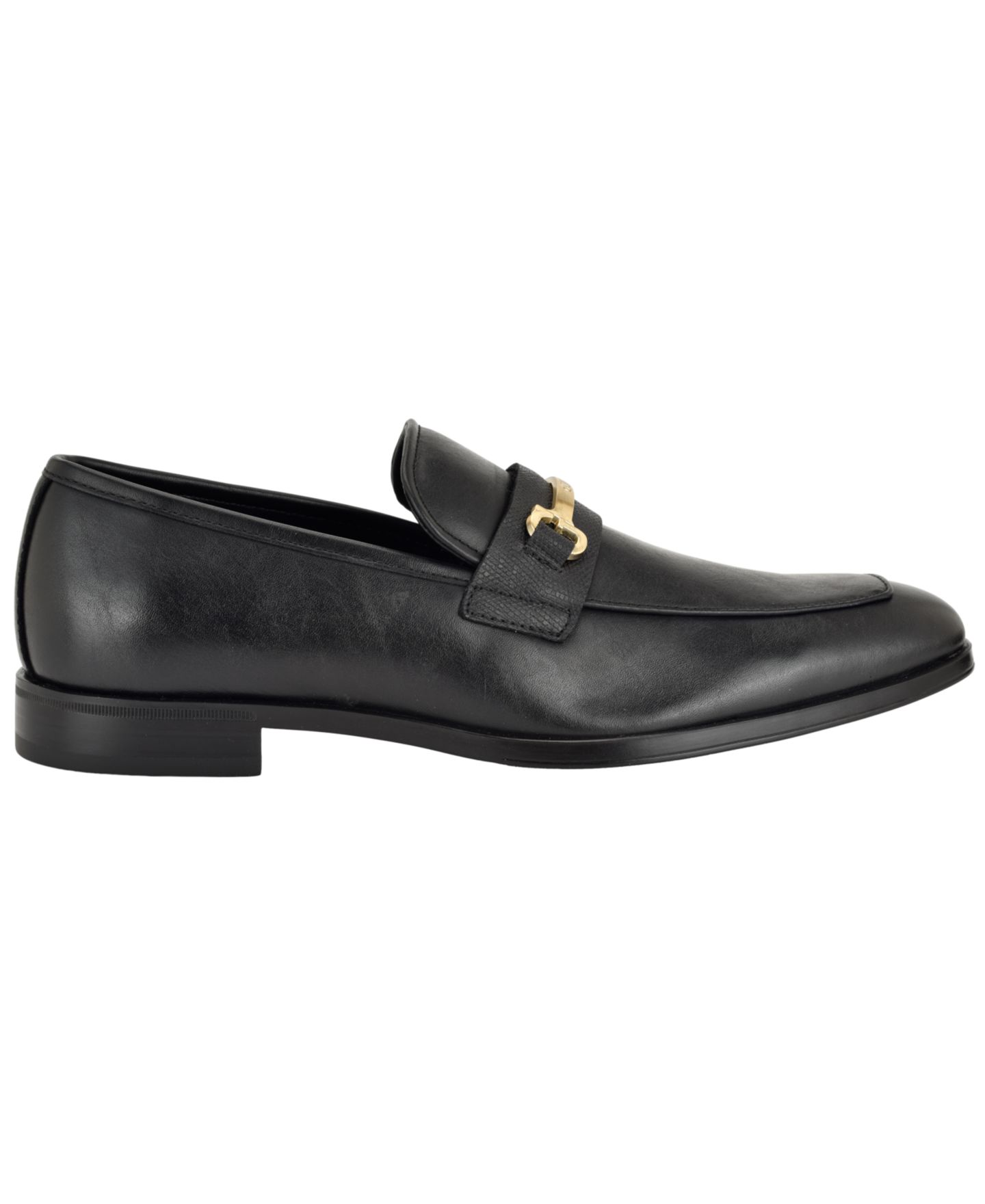 Мужские туфли GUESS Handen Square-Toe Dress Slip-On, цвет: Чёрный разноцветный — фото 2