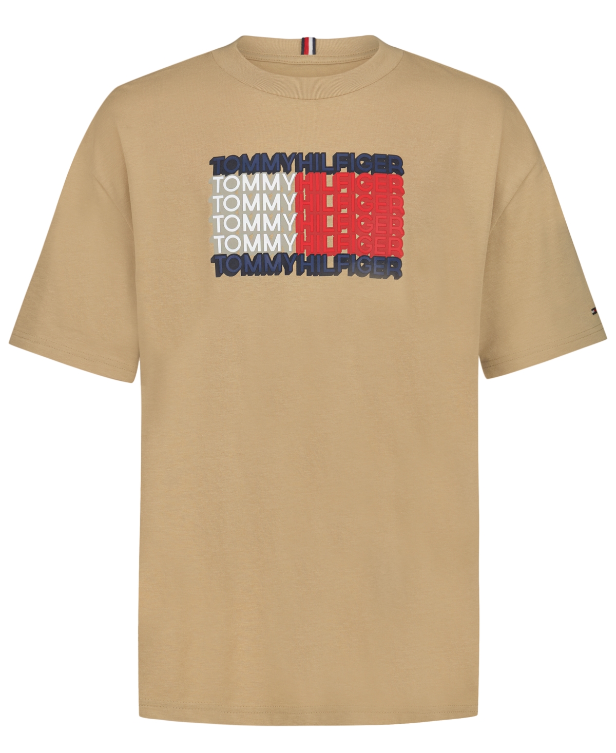 Tommy Hilfiger Boys' 8-20 3D Logo Flag Graphic Short-Sleeve T-Shirt
