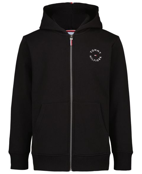Худи Tommy Hilfiger Elevated Full-Zip для мальчиков, цвет: Чёрный