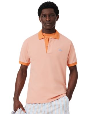 Men's Cotton Classic-Fit Contrast Rib Polo Shirt