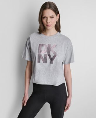 Women's Ombre Rhinestone Logo Crewneck T-Shirt