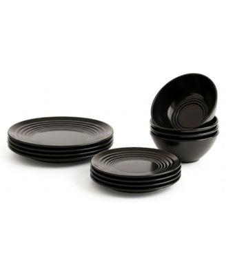 Barro NewWave Melamine 12-Piece Dinnerware Set, Service For 4