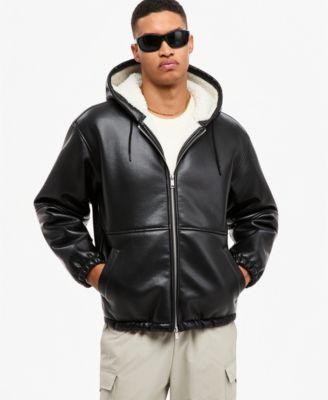 Men's Relaxed Sherpa Full-Zip Hoodie