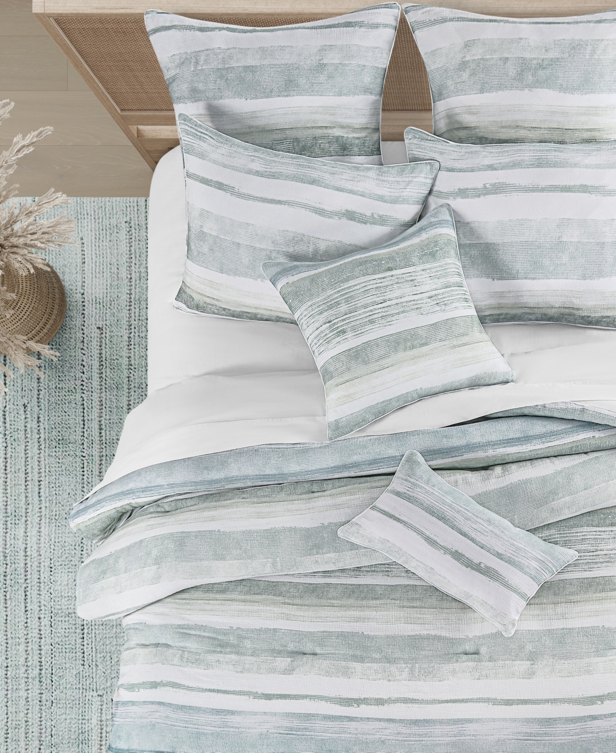 Salt Life Surf Stripe 3-Piece Comforter Set, King/California King