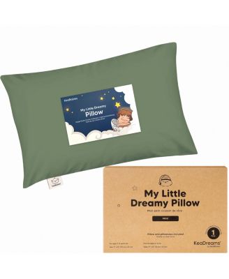 Mini Toddler Pillow and Pillowcase for Crib, 9x13 Small Pillow for Toddler, Kids Travel Pillow