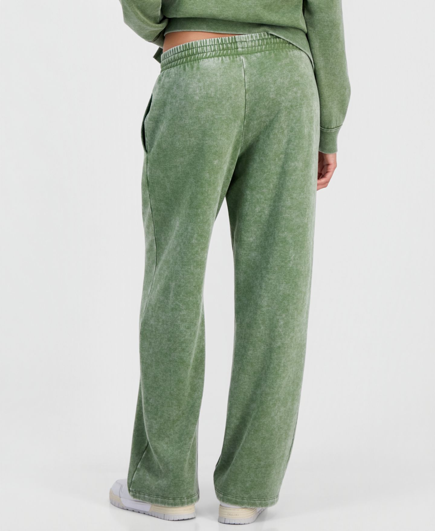 Женские брюки Rebellious One Juniors' Sweet Flowers Fleece Sweatpants, цвет: Olivine — фото 4