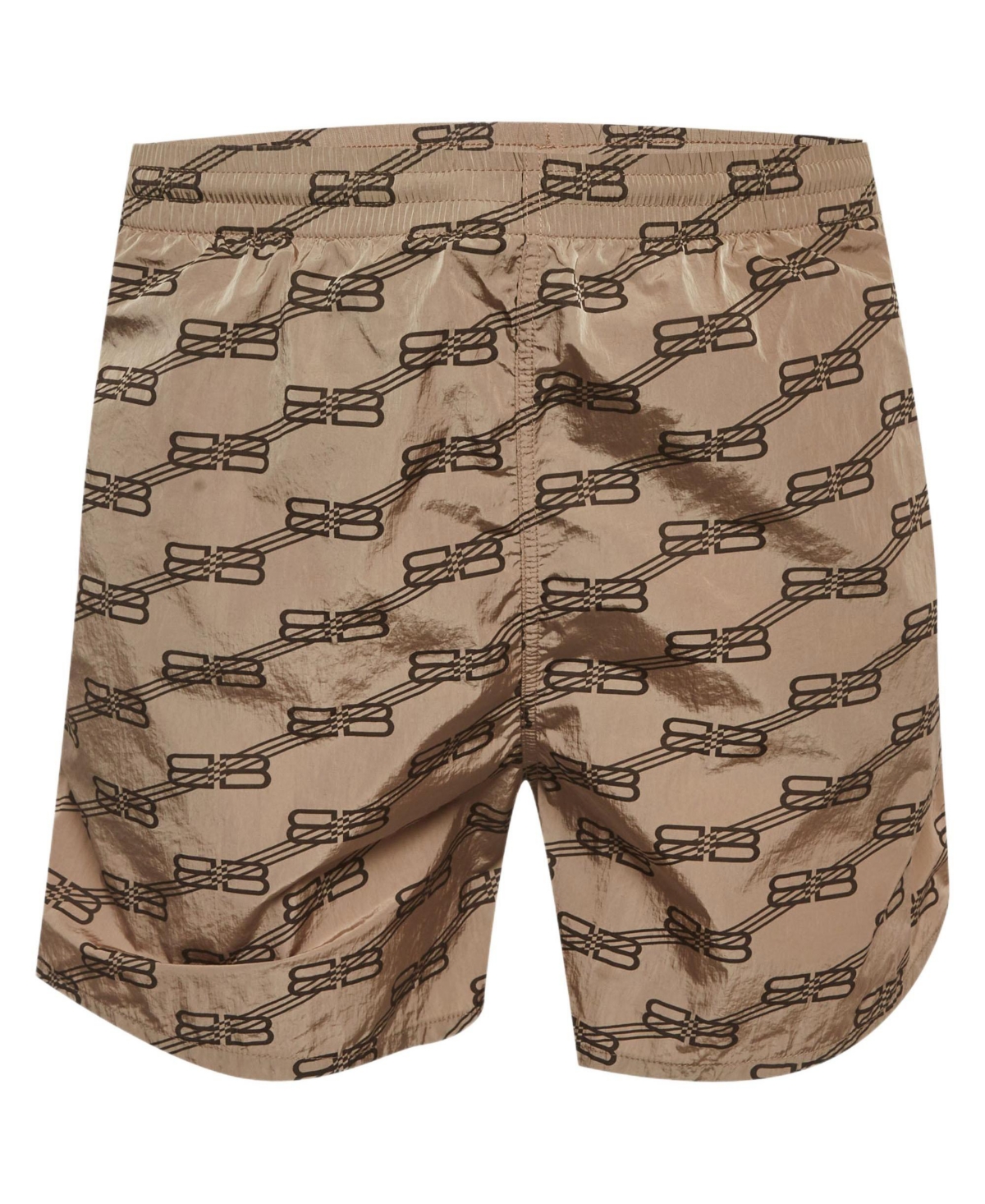 Pre-Owned Balenciaga Men's Bb Monogram Nylon Swim Shorts