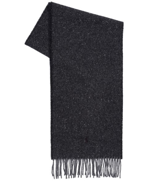 Мужской шарф Polo Ralph Lauren Wool Blend Herringbone Tweed, цвет: Меланжевый