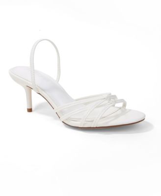 Women's Heidy Slingback Knotted Strappy Kitten Heel Sandals