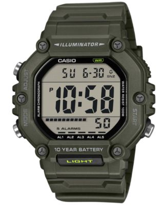 Men's Analog-Digital Plastic Watch, 49.7mm