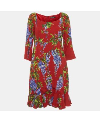 Women's Floral Print Crepe Mini Dress