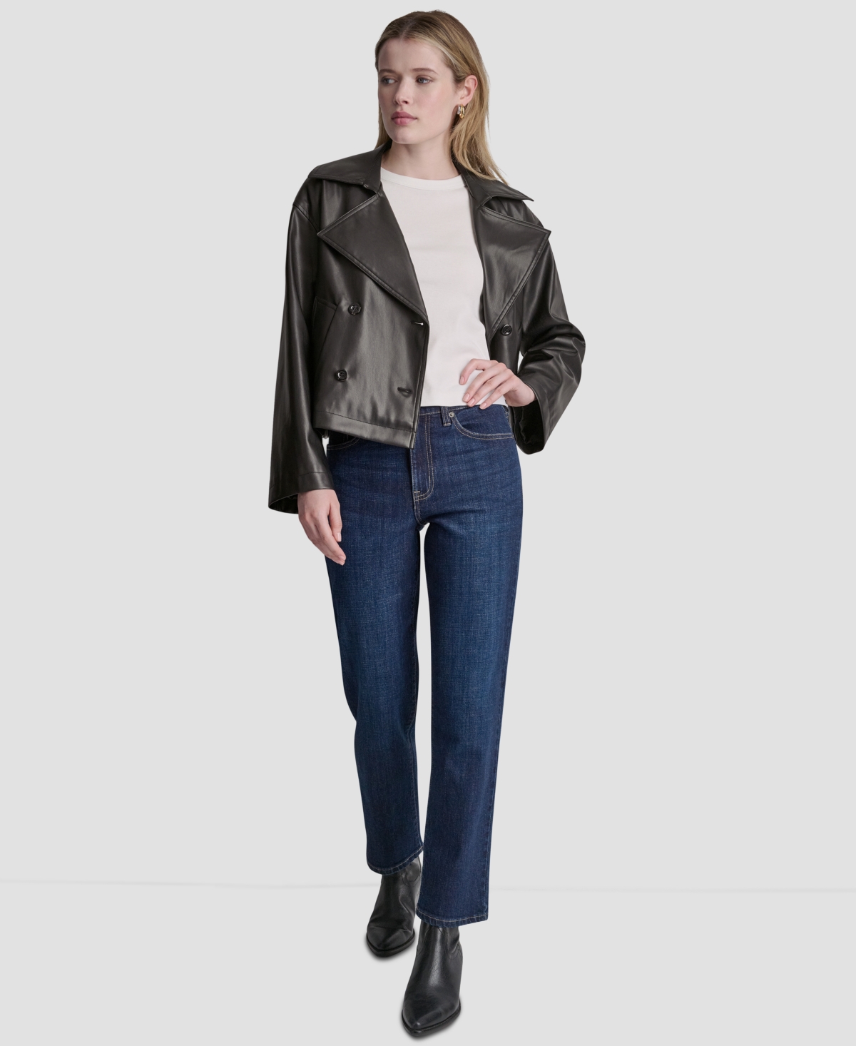 Dkny Jeans Women's Double Breasted Jacket