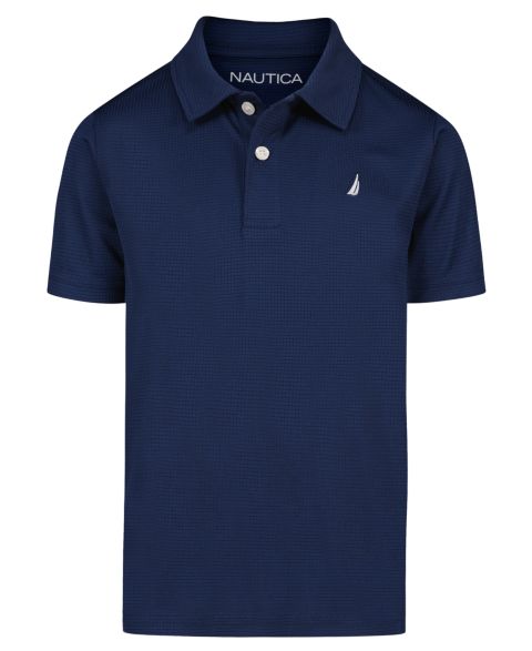 Поло Nautica Short-Sleeve Polo для мальчиков, цвет: Синий