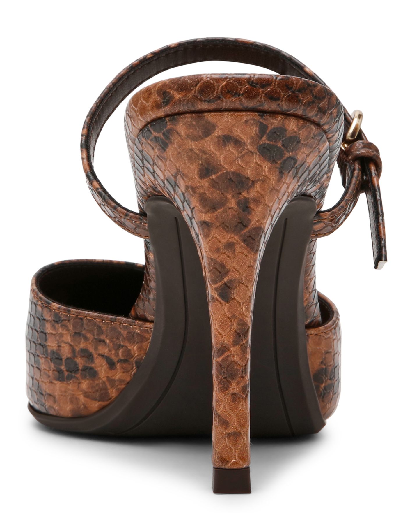 Женские туфли DV Dolce Vita Geanie Pointed Toe Pumps, цвет: Коричневый змеиный — фото 3