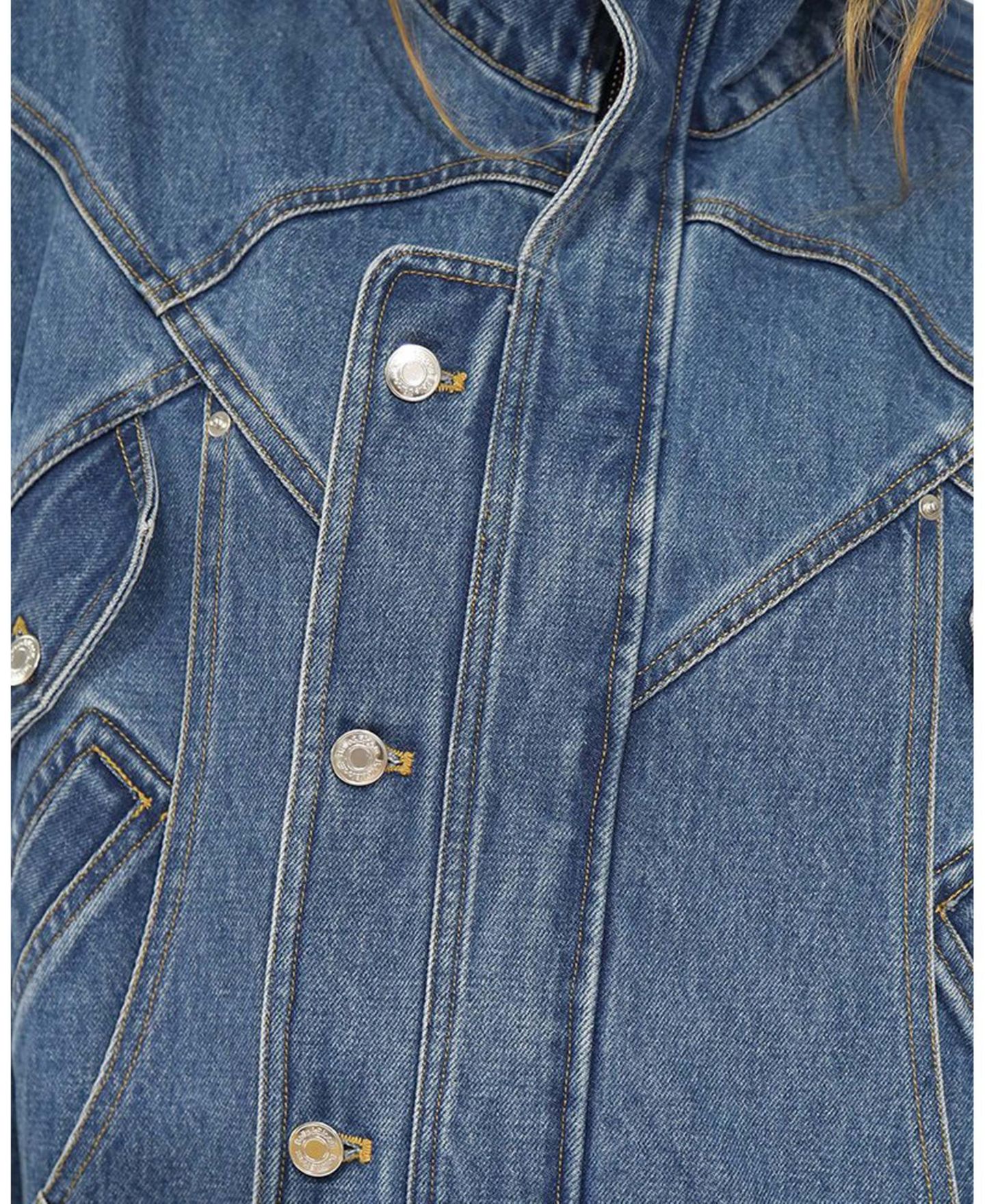 Женская куртка Belle & Bloom Downtown Denim Oversized Jacket, цвет: Средний джинсовый варёный — фото 7