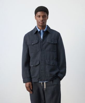 Men's Pockets Lyocell-Linen Jacket