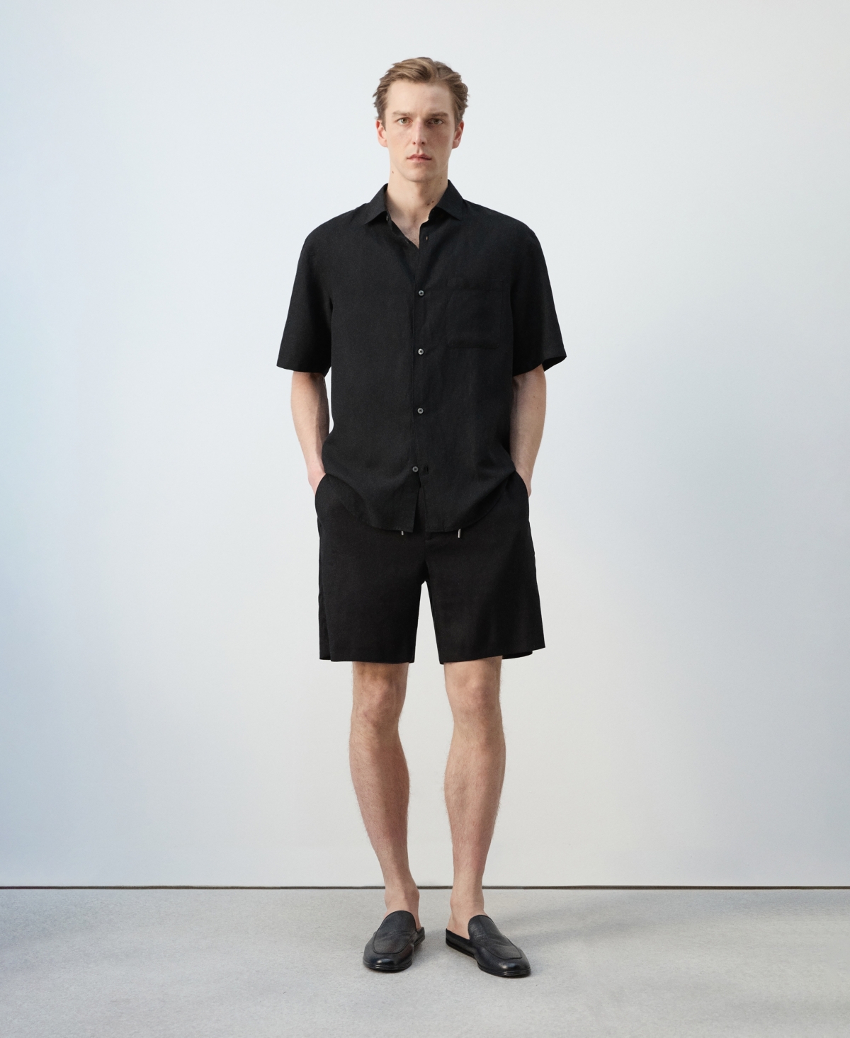Mango Men's Fluid Short-Sleeve Shirt