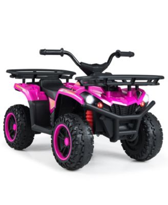 24V Kids Electric Quad Ride On with LED Headlights and Rugged Tires