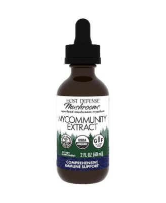MyCommunity Extract - 17 Species Blend Mushroom Supplement for Immune Support - with Lion's Mane, Turkey Tail  - 2 fl oz (60 Servings)