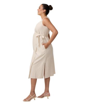 macy's maternity cocktail dresses Pinkblush Maternity Blue Floral Puff Sleeve Dress
