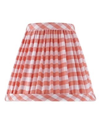 Gingham  Plaid Pleated Cotton Clip-On Empire Shade (3x6x5)