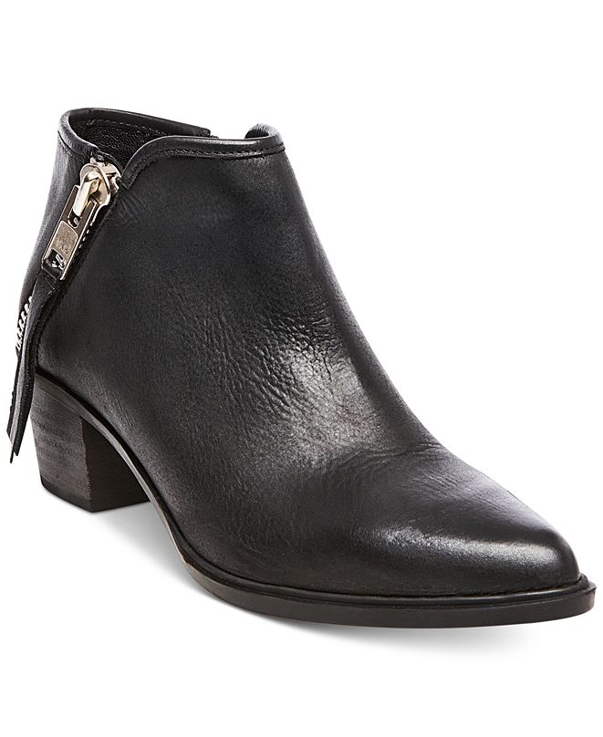 steven by steve madden pearle buckle booties