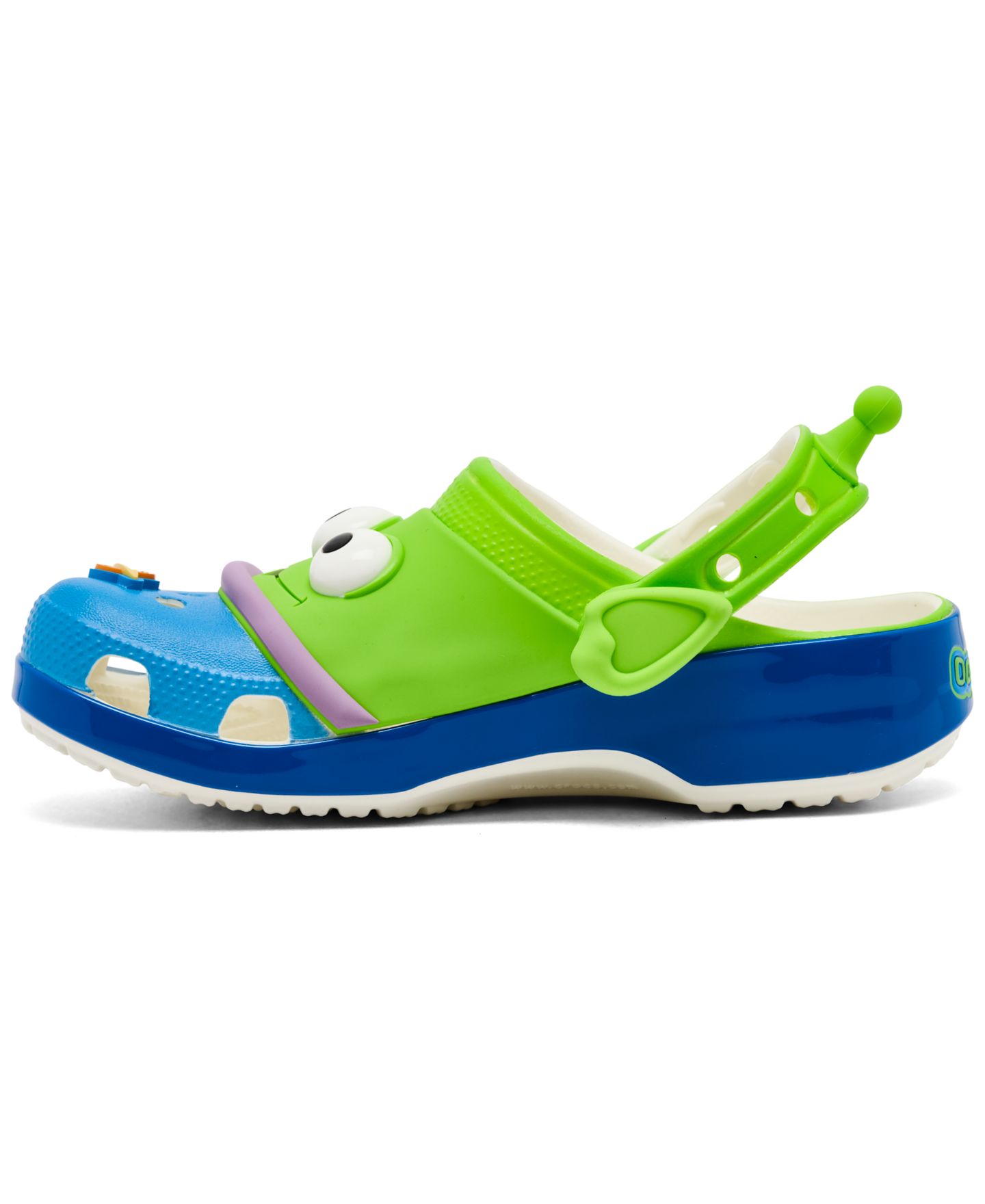 Сабо Crocs x Toy Story Alien Classic Clogs from Finish Line для мальчиков, цвет: Зелёный / Синий — фото 3
