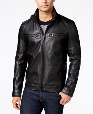michael kors leather moto jacket
