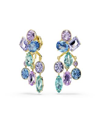 Swarovski Gold-Tone Plated Gema Jacket Earrings - Open Misce