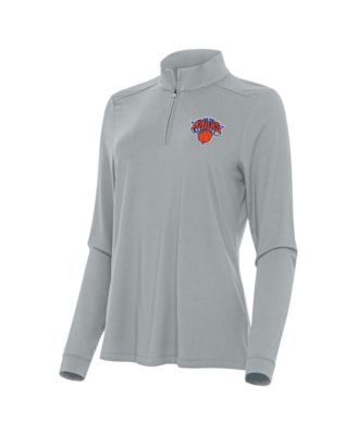 Women's Gray New York Knicks Intent Quarter-Zip