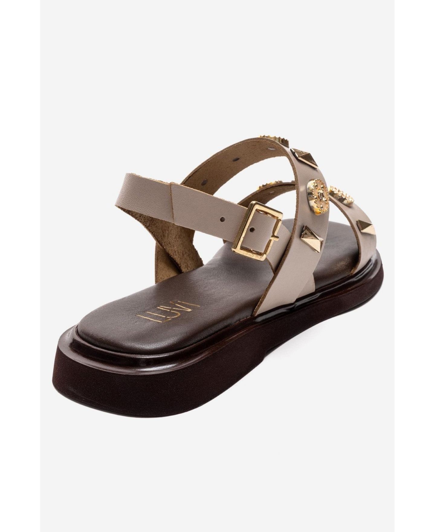 Женские сандалии Forever & Always Shoes Libera Leather, цвет: Бежевый — фото 6