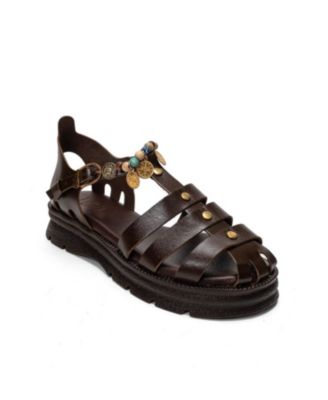 Women's Solis Leather Beaded Sandal