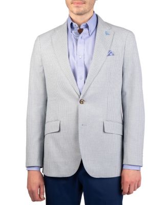 Men Melange Mini Check Sport Coat