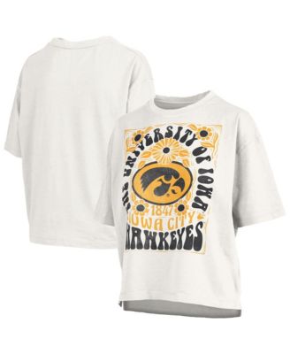 Women's White Iowa Hawkeyes Harmony Oversized Slub T-Shirt