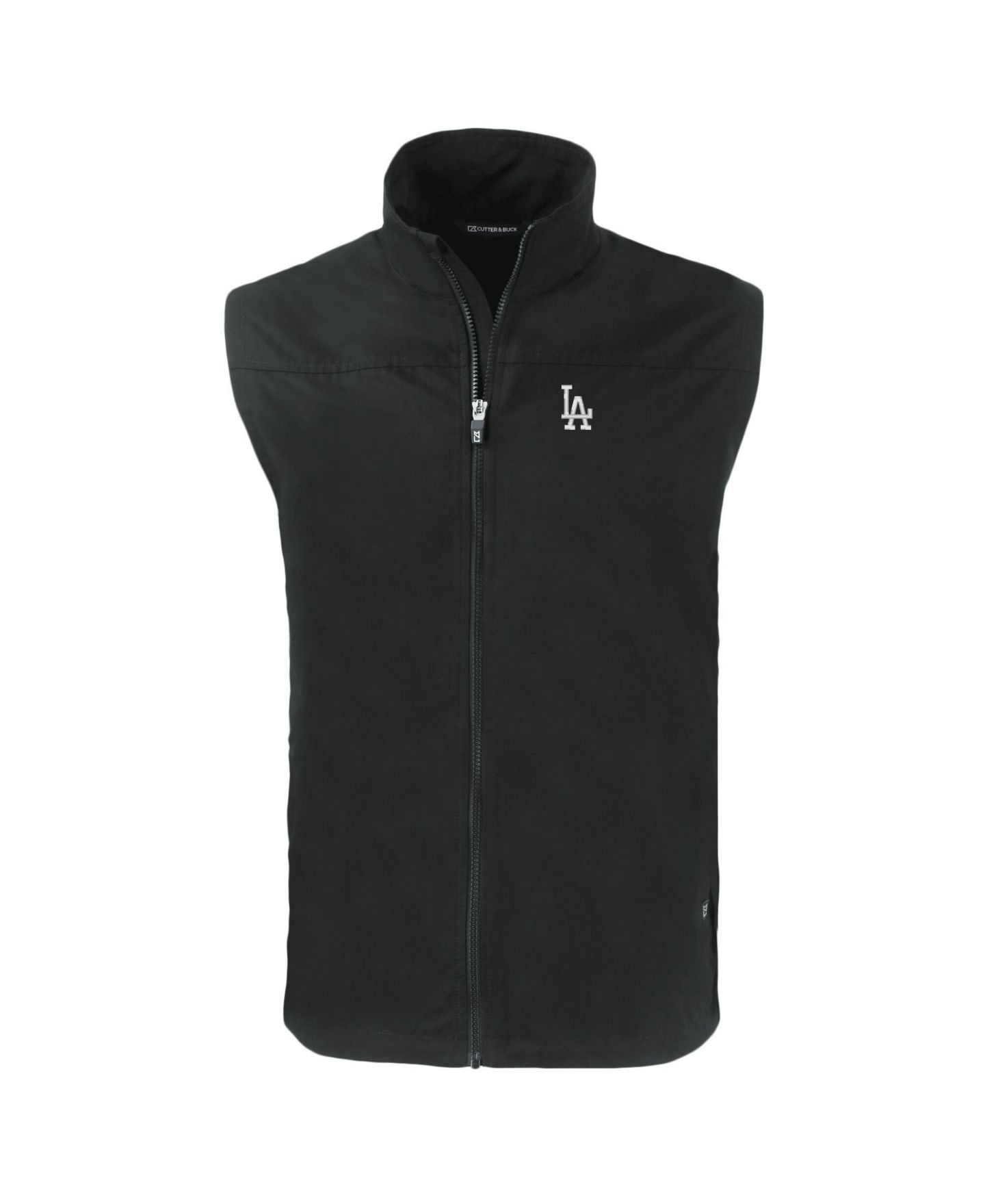 Мужской жилет Cutter & Buck Black Los Angeles Dodgers Charter Eco Full-Zip Vest — фото 2