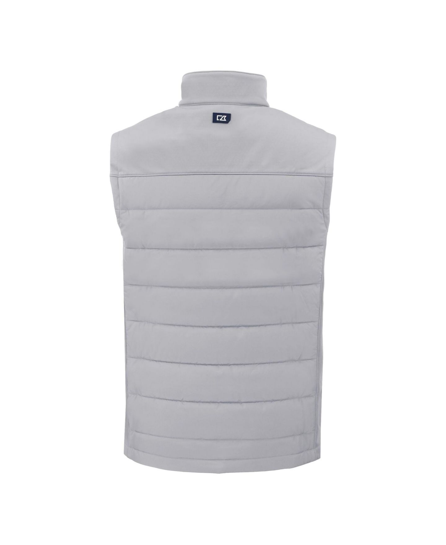 Мужской жилет Cutter & Buck Gray Los Angeles Dodgers Evoke Hybrid Eco Softshell Full-Zip Vest — фото 3