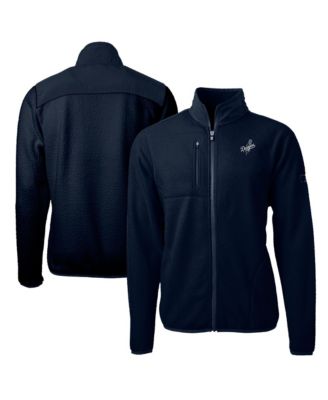 Men's Navy Los Angeles Dodgers Big & Tall Cascade Eco Sherpa Fleece Full-Zip Jacket