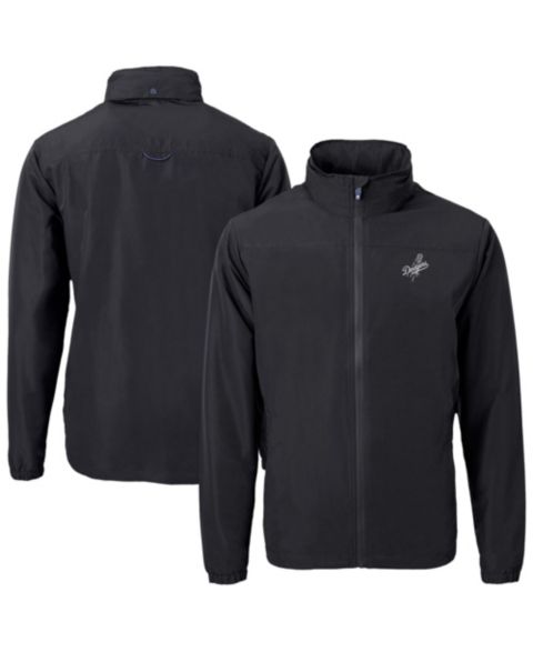 Мужская куртка Cutter & Buck Black Los Angeles Dodgers Charter Eco Full-Zip Hoodie Jacket