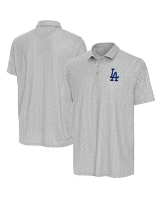 Men's Gray Los Angeles Dodgers Botanic Polo Shirt