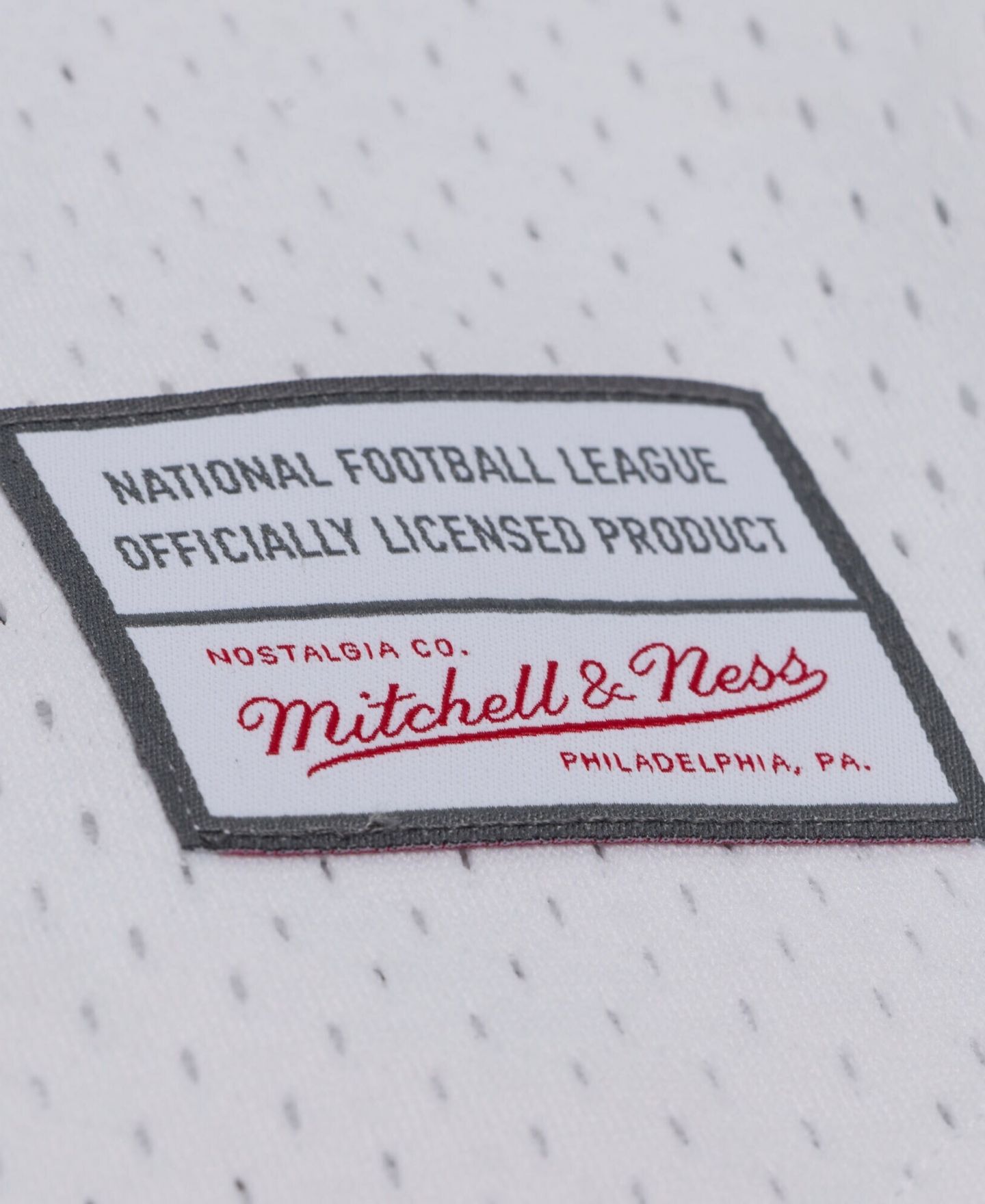 Мужская бейсбольная джерси Mitchell & Ness Las Vegas Raiders на пуговицах, сетка, White — фото 3