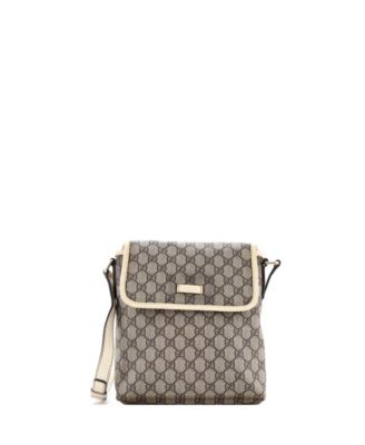 Small Flap Messenger GG Coated Canvas