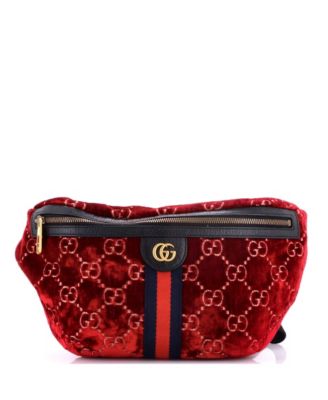 Ophidia Zip Belt Bag GG Velvet