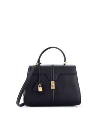 Medium 16 Top Handle Bag Grained Calfskin