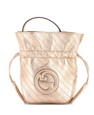 Mini Blondie NM Bucket Bag Diagonal Quilted Leather
